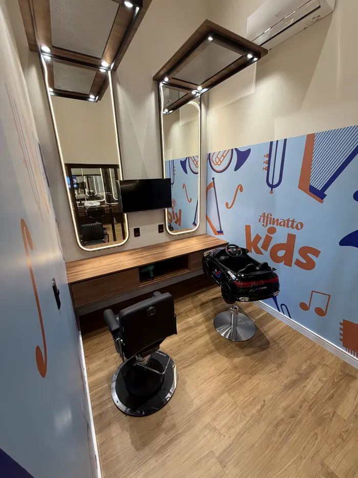 Espaço Afinatto Kids para corte infantil em Tatuí